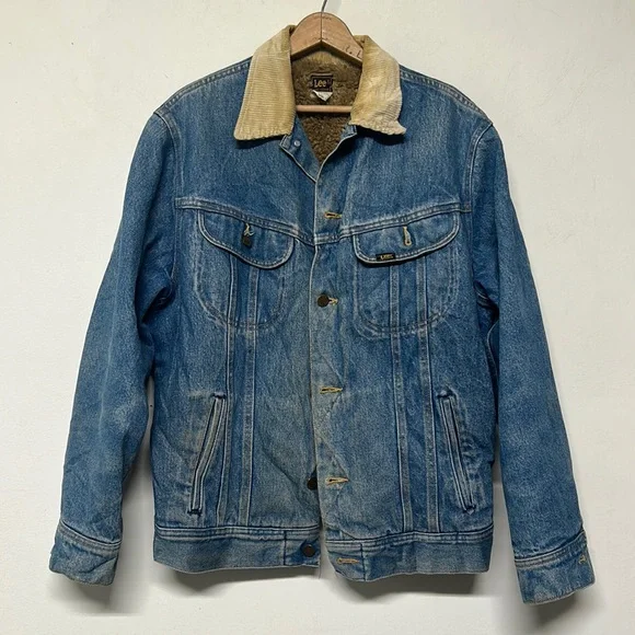 Lee Jackets Coats Mens Vintage Lee Denim Jean Trucker Jacket
